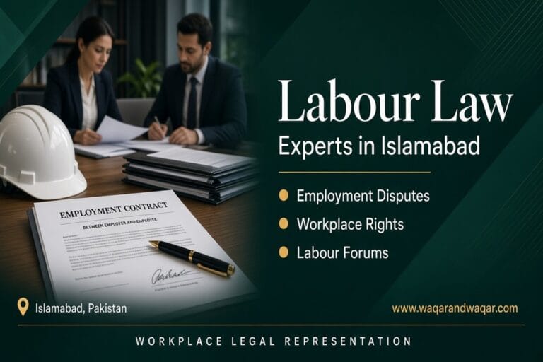Labour Law Experts in Islamabad | www.waqarandwaqar.com